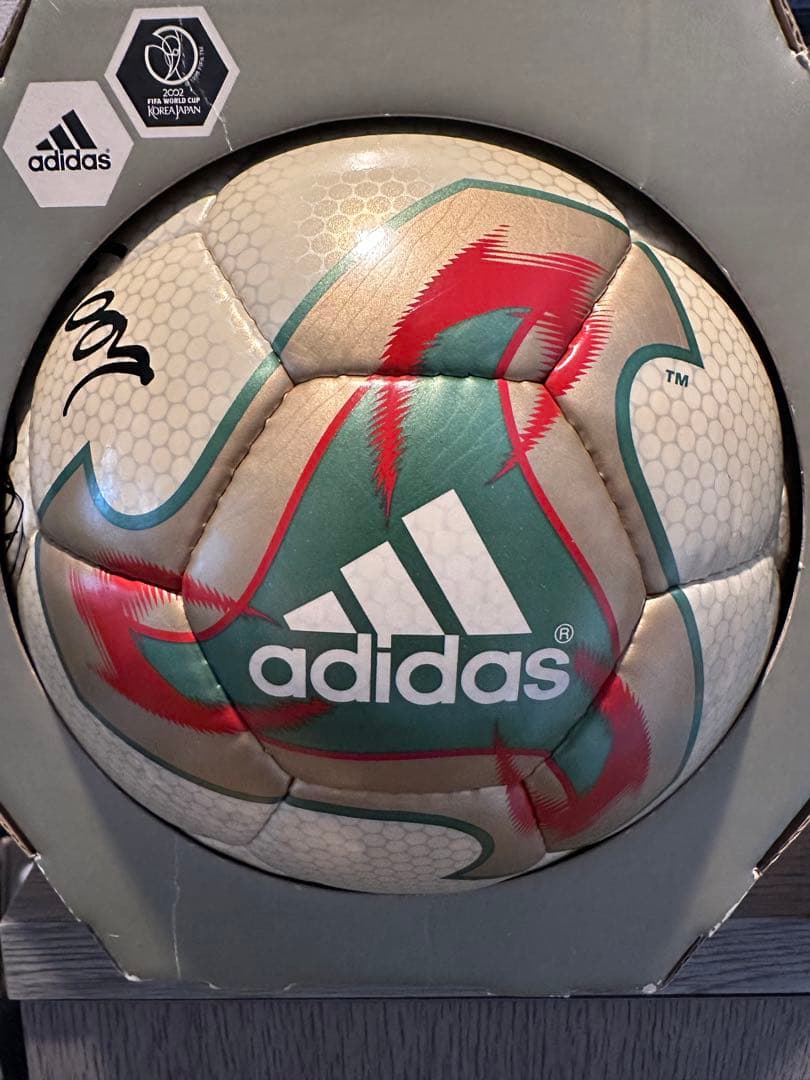 フィーバーノヴァ　2002W杯公式球　サイズ5号球　ラモスサイン
