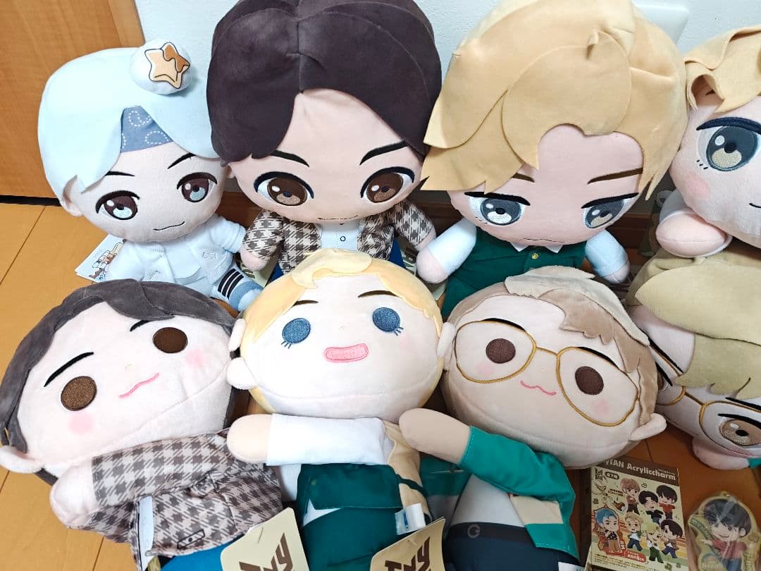 非売品レア☆新品タグ付☆tinyTANタイニータン☆BTS☆大量ぬいぐるみ17点