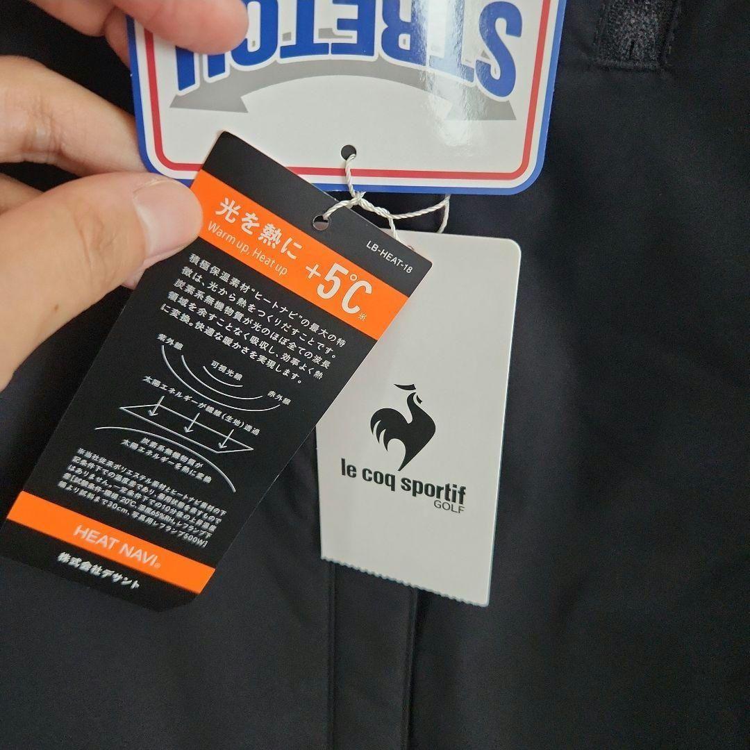 新品 ルコックスポルティフゴルフ ジャケット 黒L 暖かい le coq