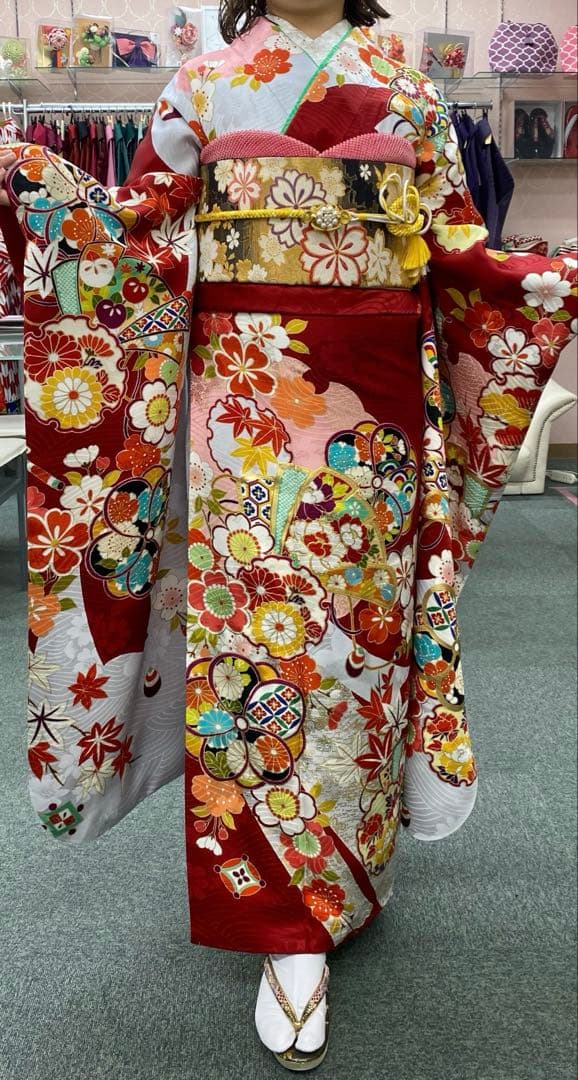 値下げ‼️振袖一式　ショール無し