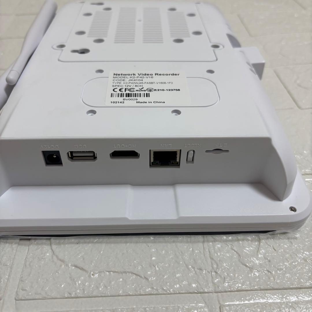 1品限り❤️防犯カメラ 屋外 ソーラー 400万画素 2台 13インチモニター付き