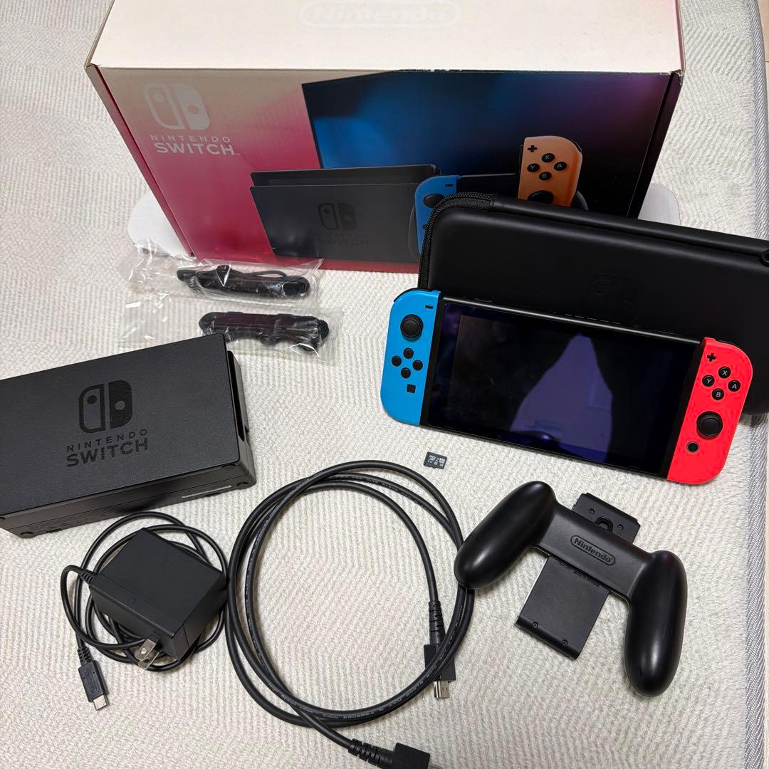 Nintendo Switch 本体 128GB SDカード ケース付き