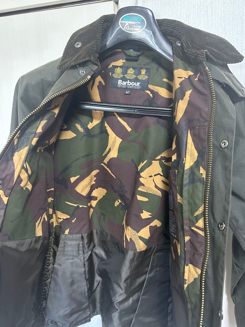 Barbour ハブアー　ダークグリーン　オイルド　ジャケット 34サイズ