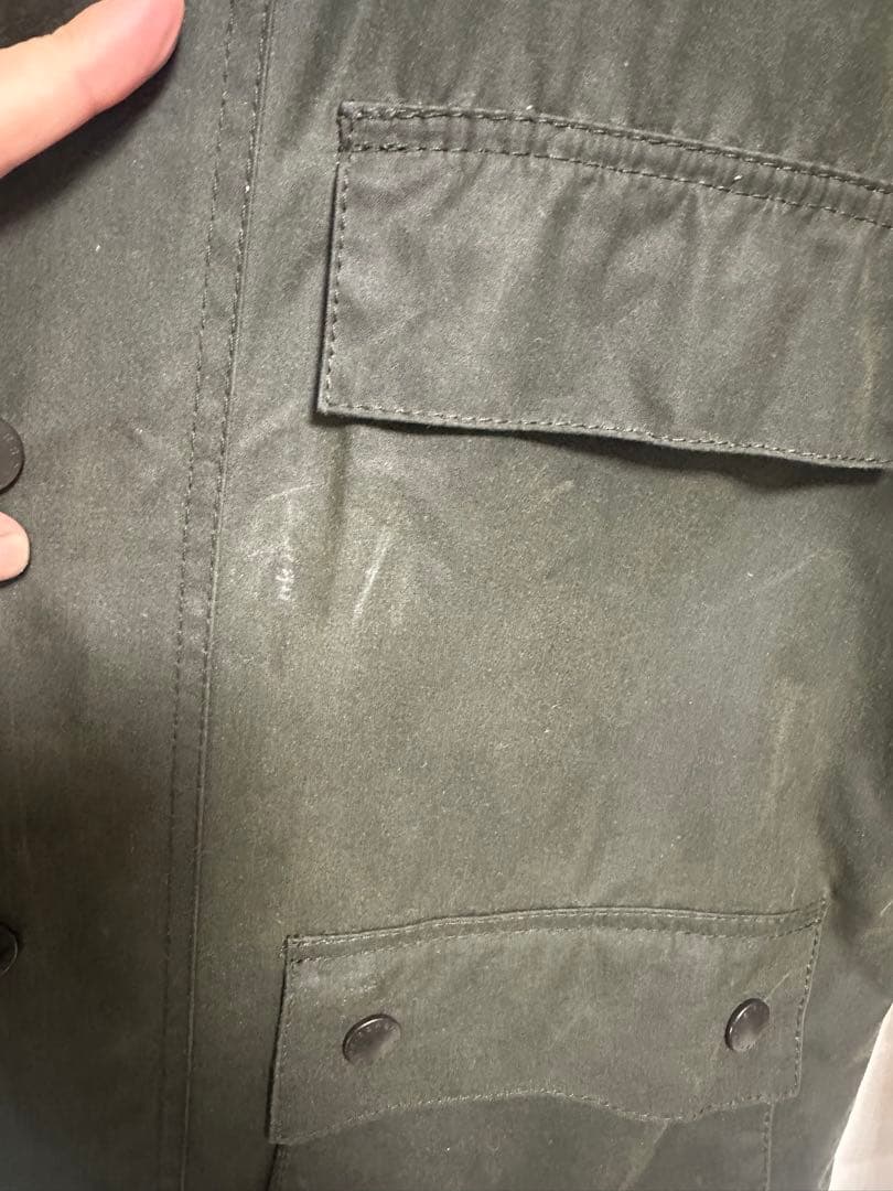 Barbour ハブアー　ダークグリーン　オイルド　ジャケット 34サイズ