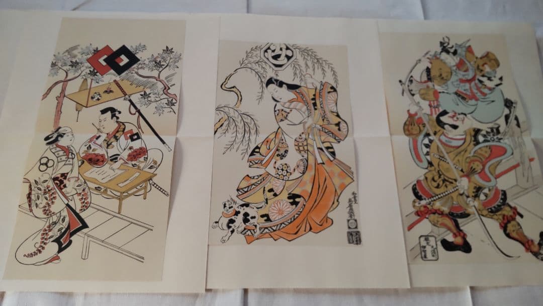 浮世絵版画★画装用画★6冊セット★杉村SUGIMURA★２４枚セット★シリーズ7