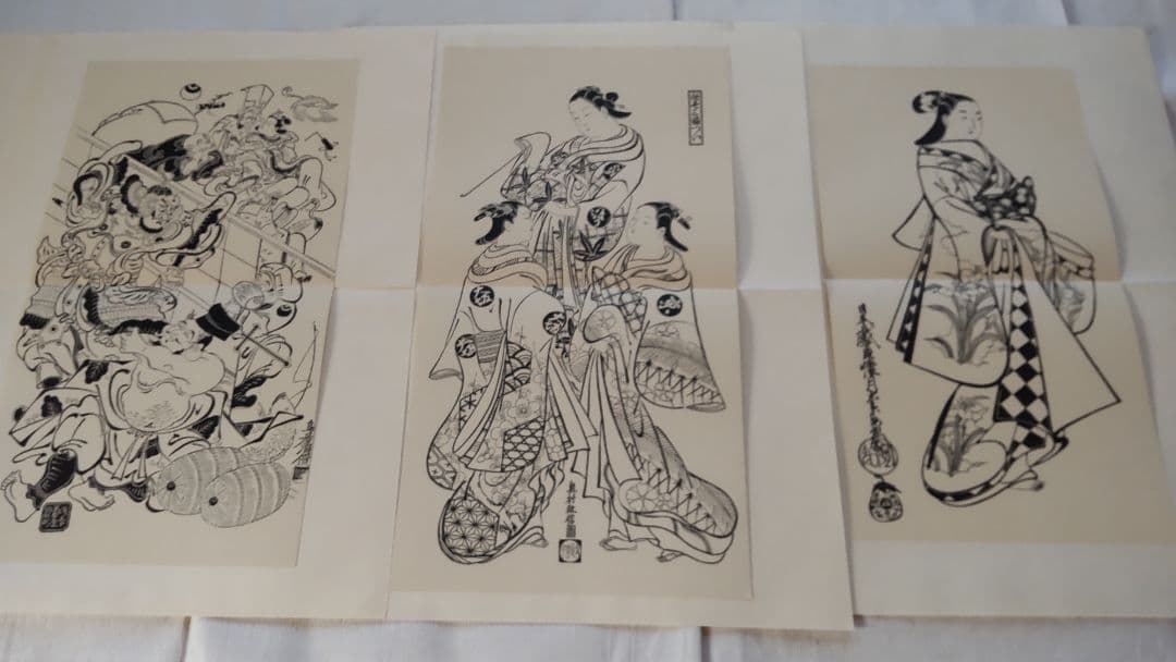 浮世絵版画★画装用画★6冊セット★杉村SUGIMURA★２４枚セット★シリーズ7