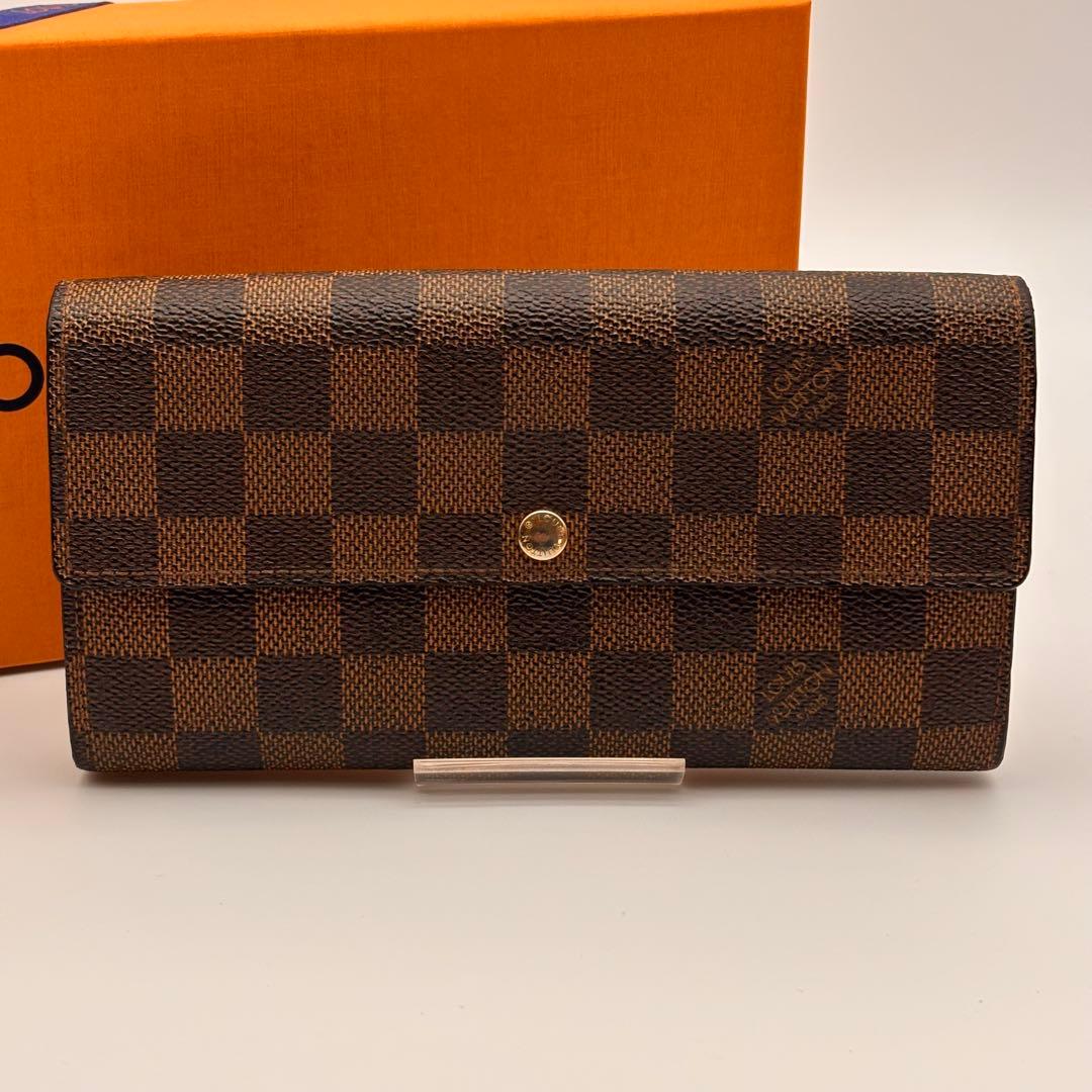 ✨ルイヴィトン✨ダミエ✨ポルトフォイユサラ 長財布 ブラウン