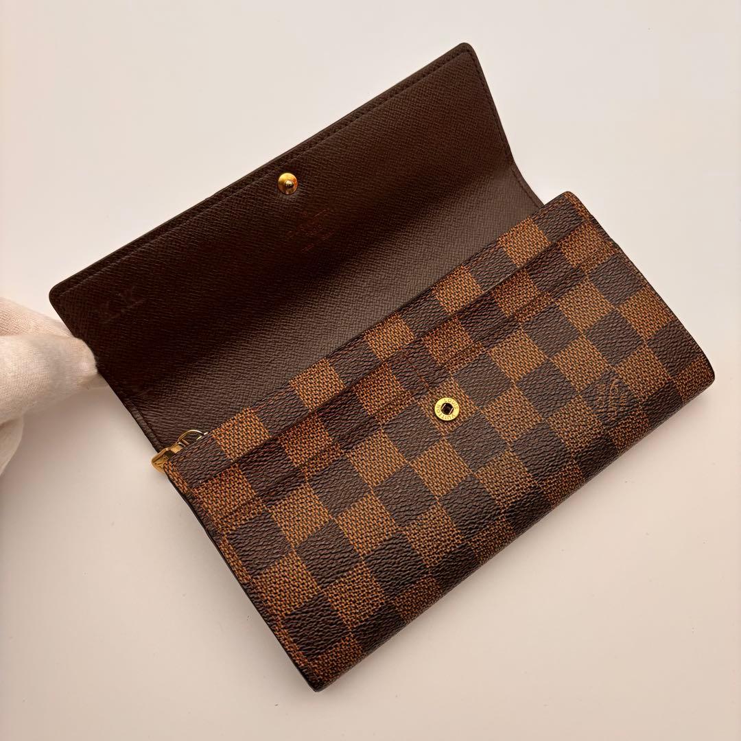 ✨ルイヴィトン✨ダミエ✨ポルトフォイユサラ 長財布 ブラウン