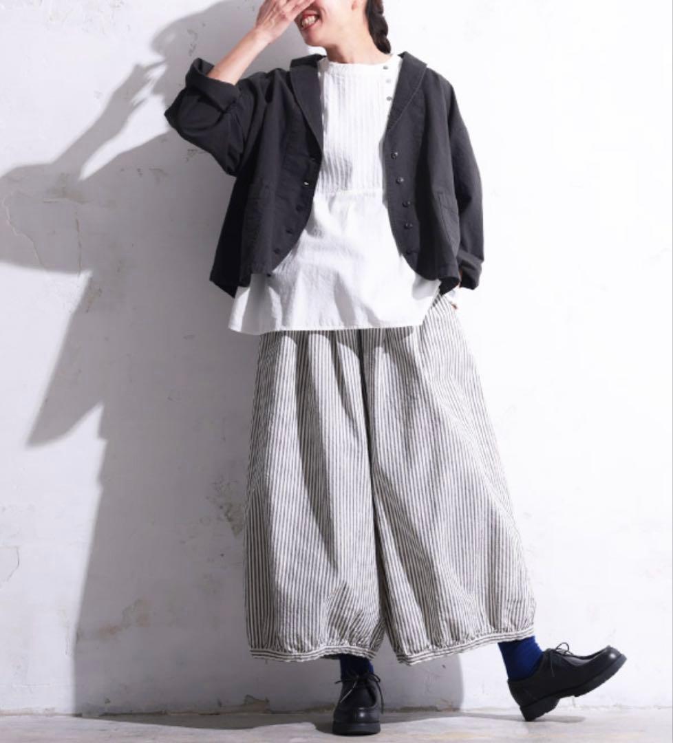 ソウルベリーパンツ　キャンディーストライプなガウチョパンツ