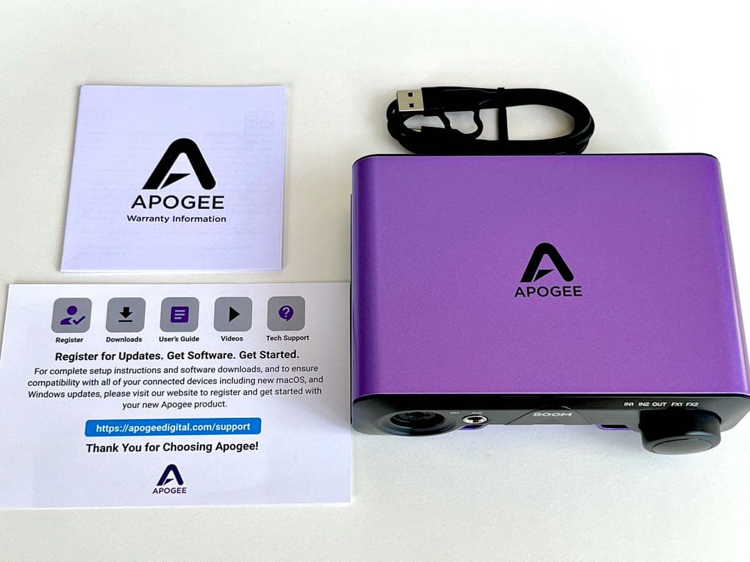 Apogee BOOM オーディオインターフェイス