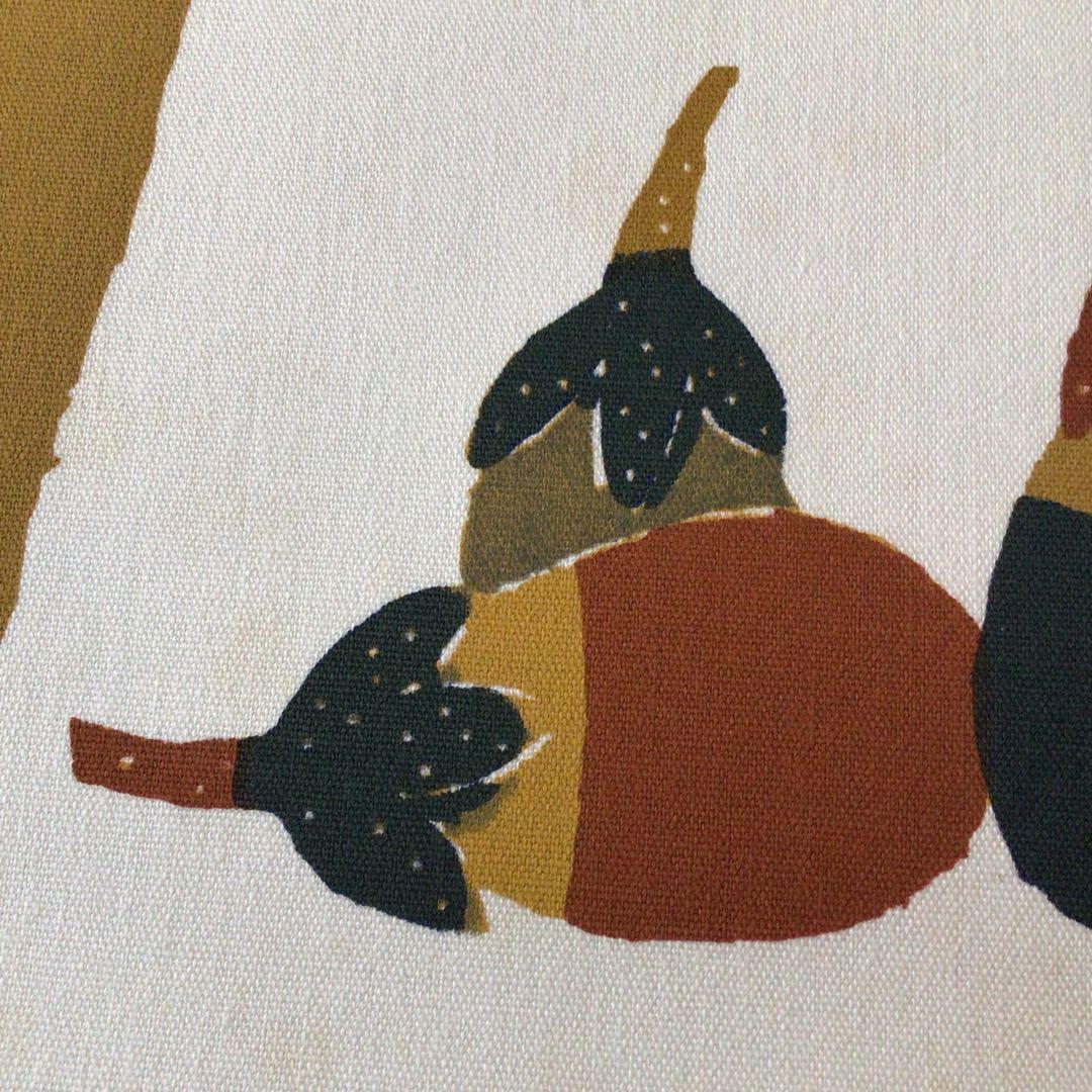 人間国宝　芹沢銈介　型絵染　【茄子】　求龍堂刷　写