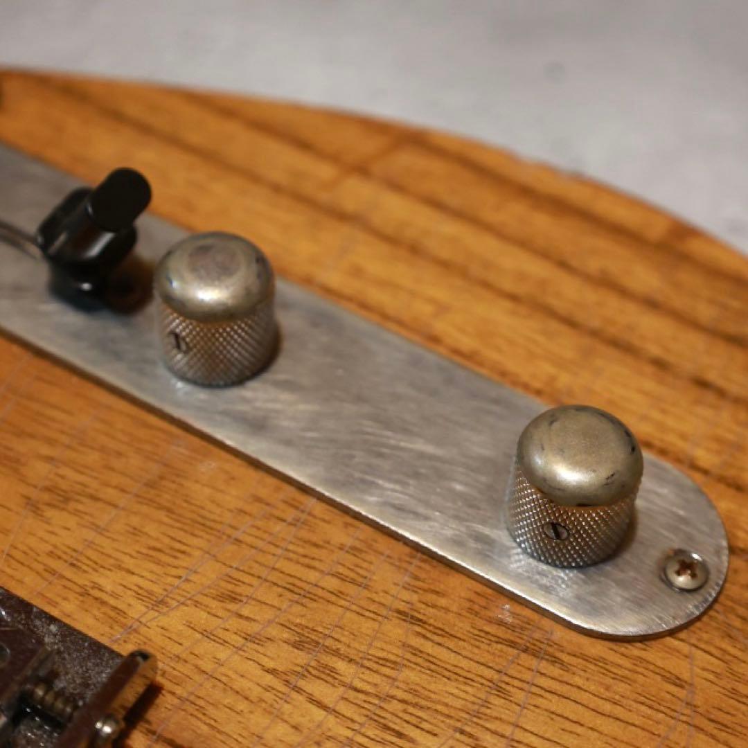 自作ノーブランドテレキャスター 超軽量 5弦ギター レリック キース・リチャーズ