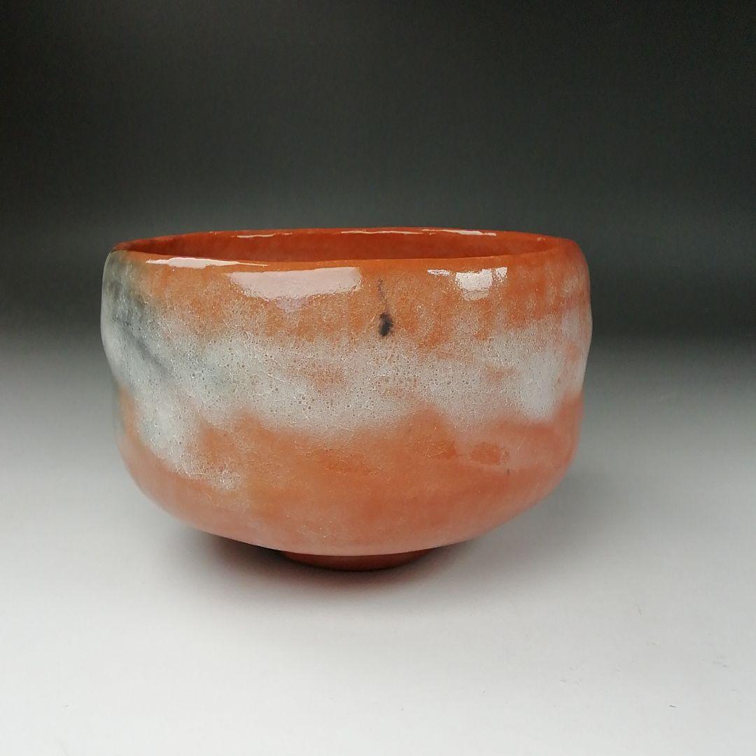 Ｔ３４６　茶碗　『赤楽茶碗』『佐々木松楽 造』　共箱　抹茶碗　茶道具