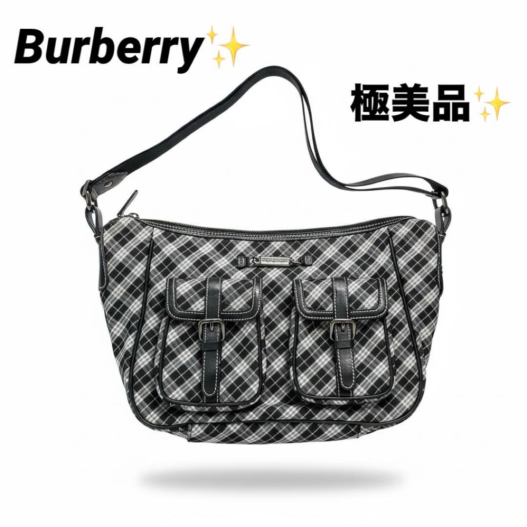 極美品✨バーバリーブルーレーベル ワンショルダーバッグ ノバチェック 2way