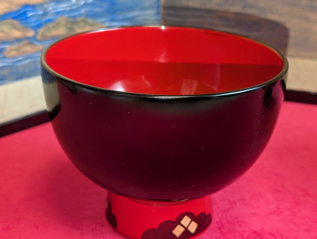 合鹿椀 ペア 秀衡塗 天然木