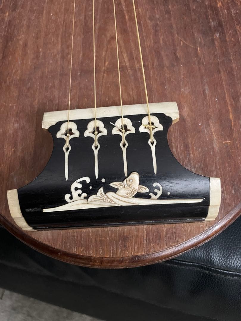 珍品　希少　美品　筑前　四弦五柱 琵琶　筑前琵琶　和楽器