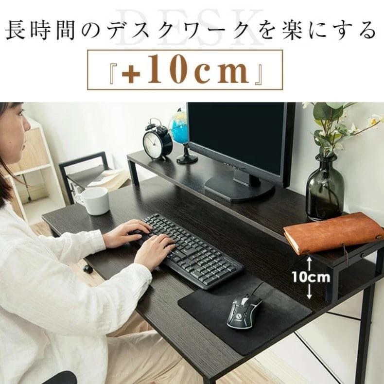 新品パソコンデスク l字 L字 棚付き 収納付き 机　テレワーク1715-170
