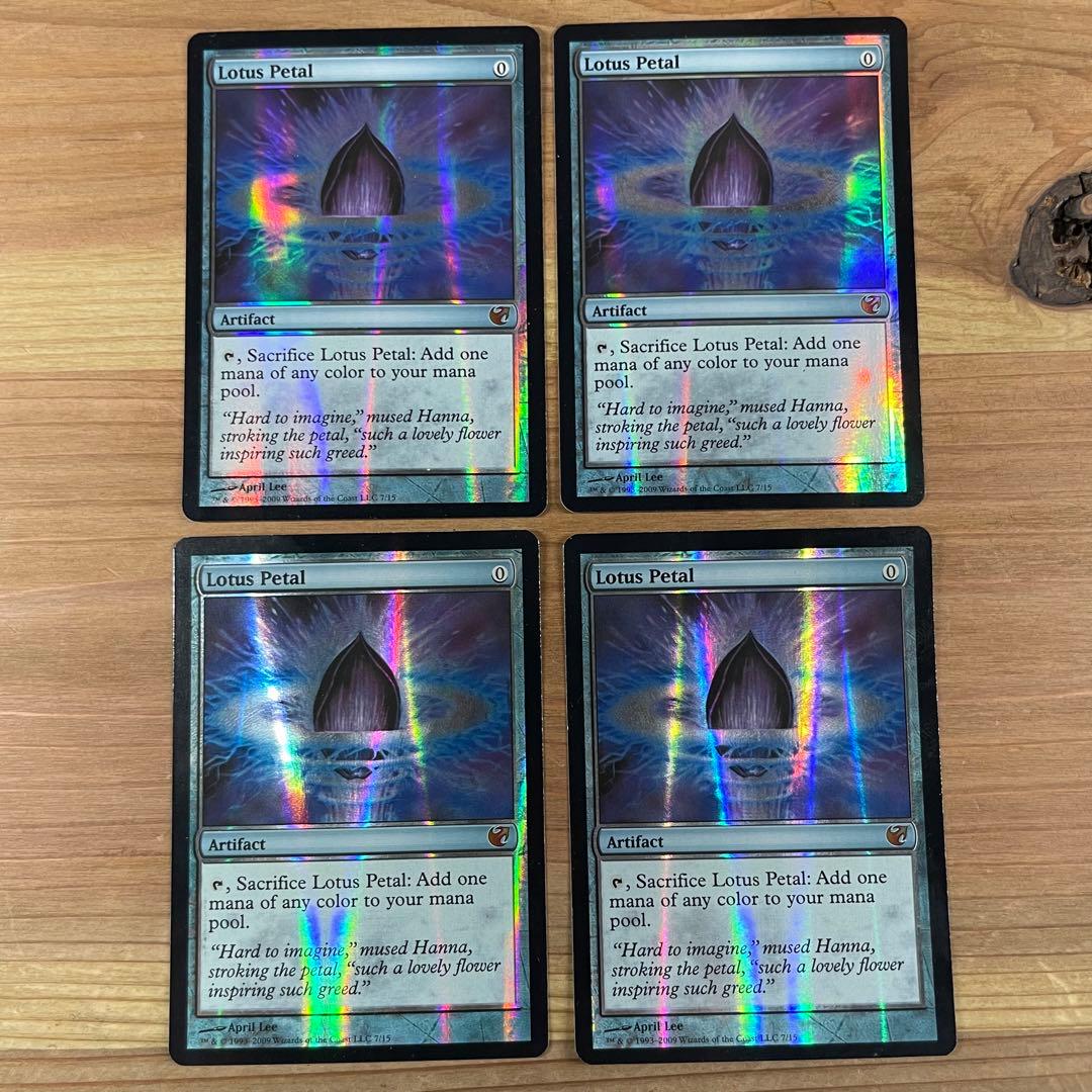 水連の花びら foil 英語 4枚