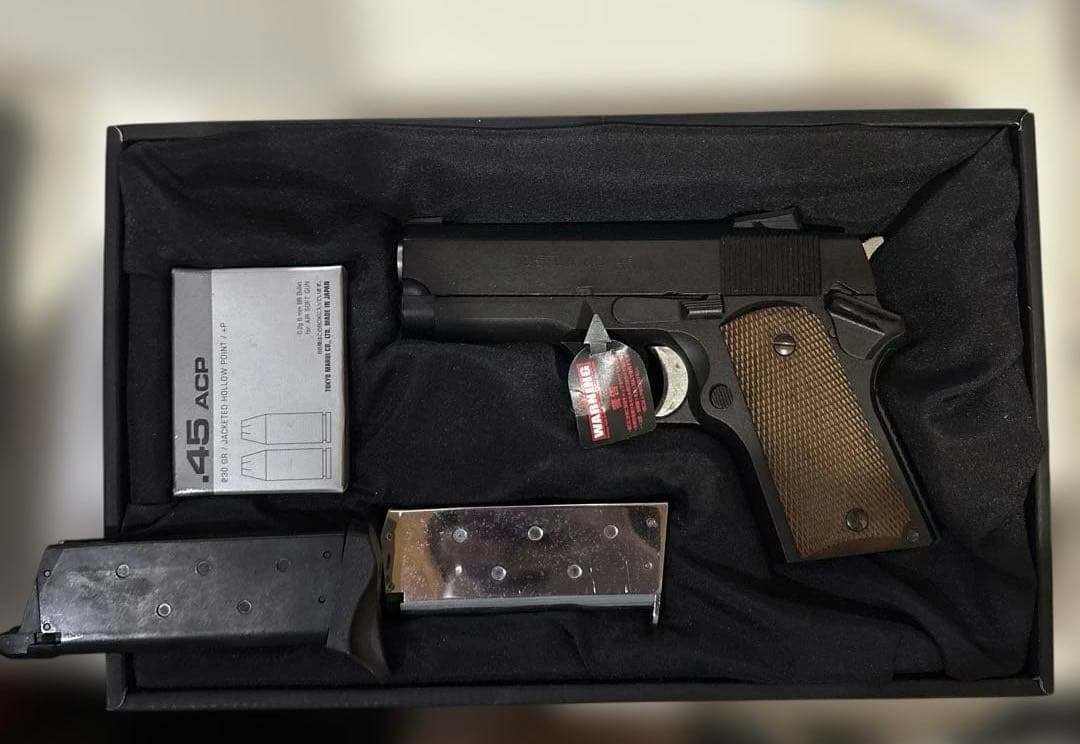 東京マルイ　デトニクス45 ガスブロ　AM45 マガジン付き　集光サイト変更