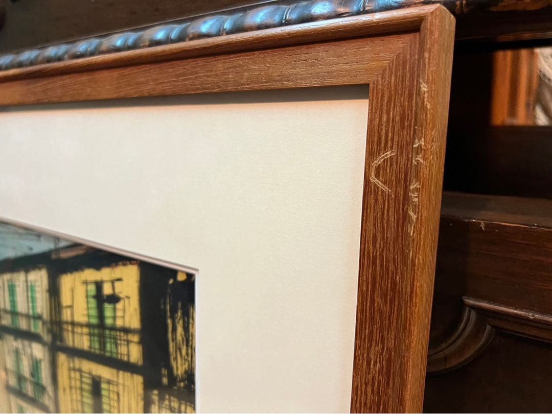 ベルナール・ビュッフェ サントロペ風景 額縁 インテリア アート