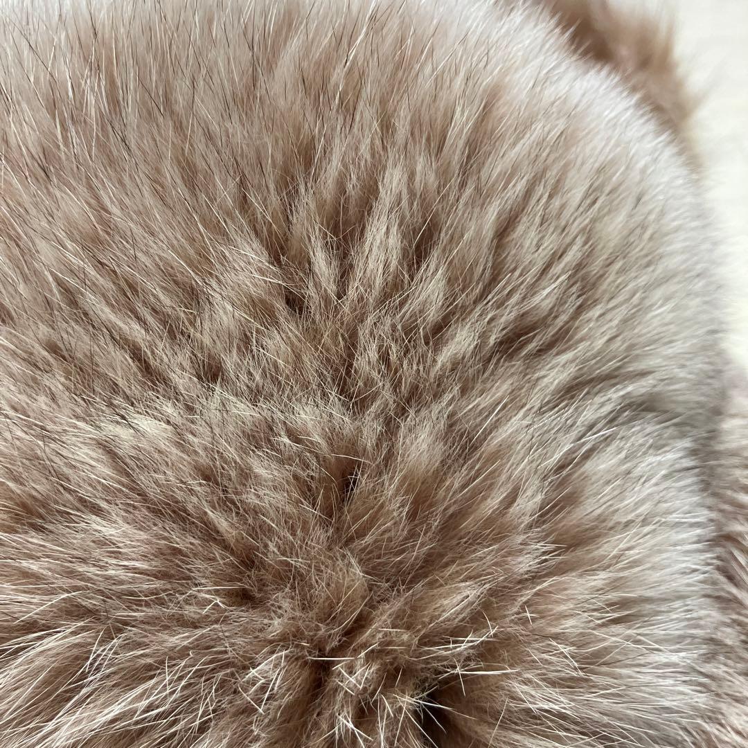 《美品》サガフォックスSAGA FURS フォックスマフラー　ふわふわ　219