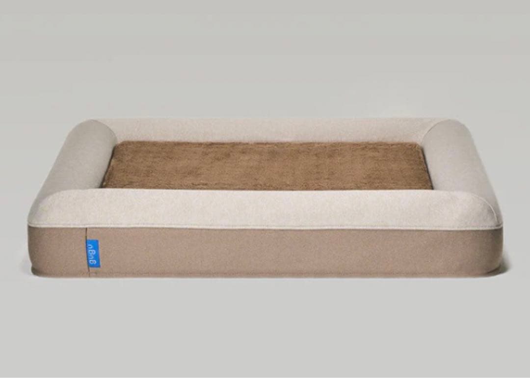 gugu ドギー 犬用ベッドベージュ＆フルカバーセットグレー Lサイズ