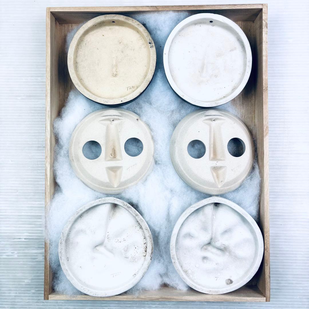 EXPO'70 大阪万博　岡本太郎　太陽の塔　太陽の顔　6枚セット　信楽焼