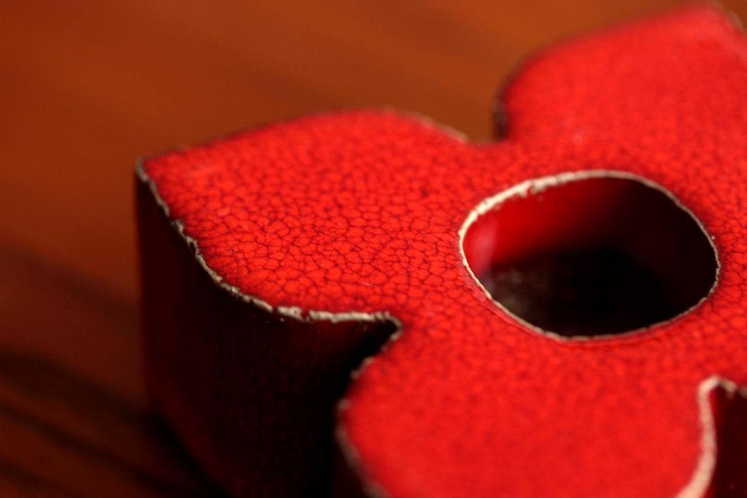 Lisa Larson リサラーソン キャンドルスタンド 赤4