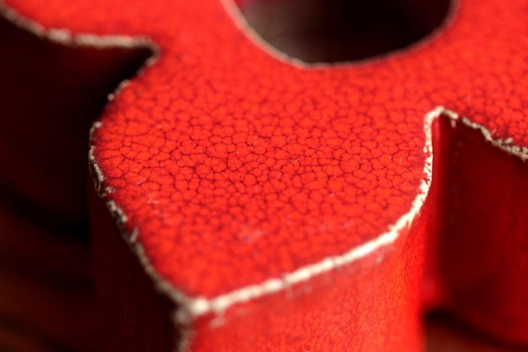 Lisa Larson リサラーソン キャンドルスタンド 赤4