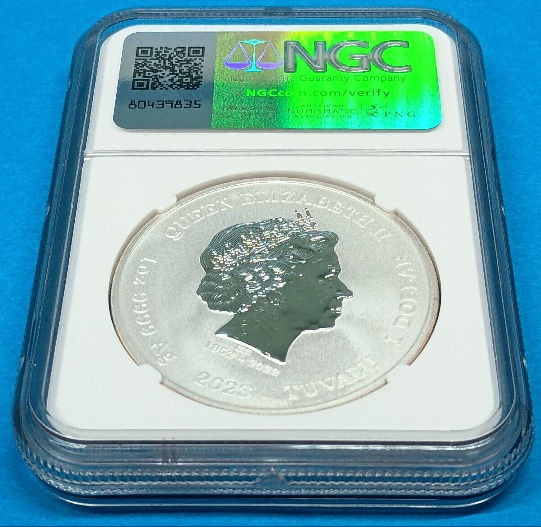 2023 ツバル James Bond 007 1ドル銀貨 NGC MS70FR
