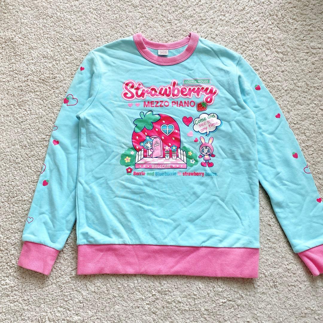 メゾピアノ ベリエちゃん トレーナー スウェット L　160 Y2K 平成レトロ