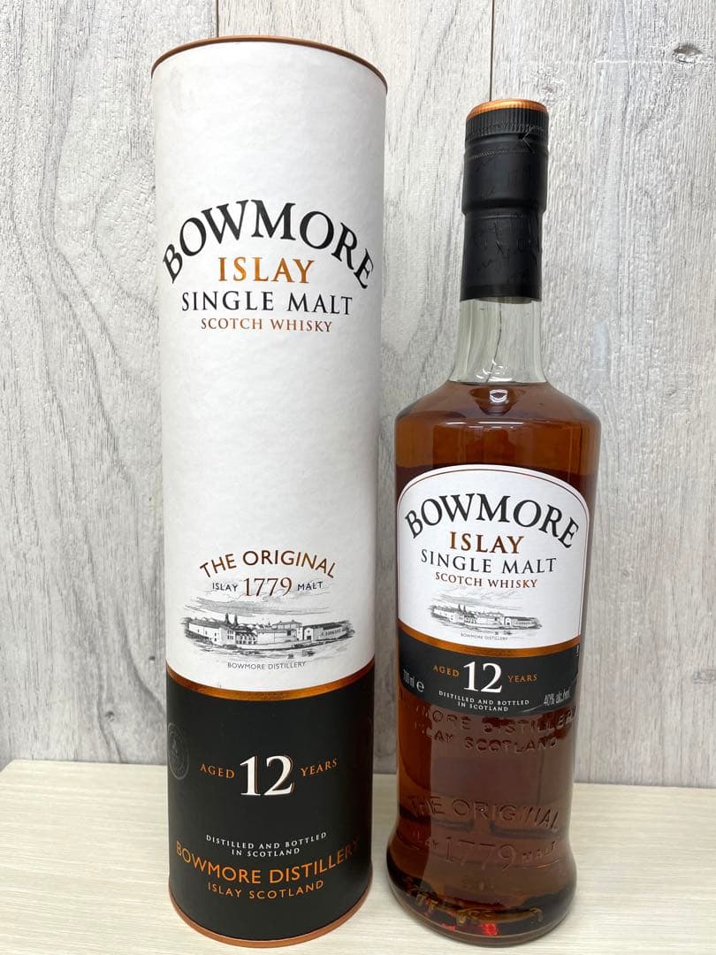 Bowmore 12年 シングルモルトウイスキー　筒