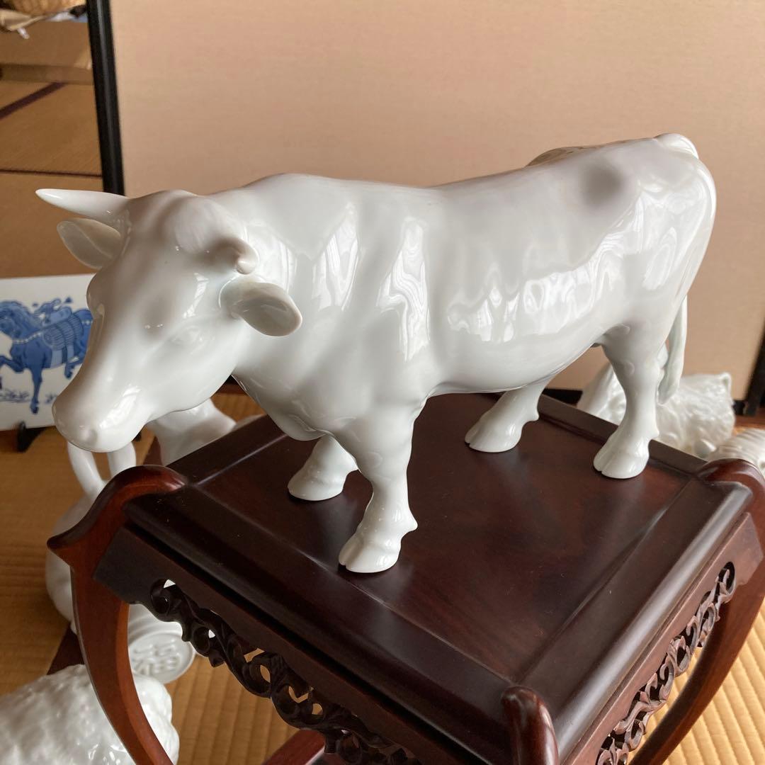有田焼　白磁　12干支　置物セット