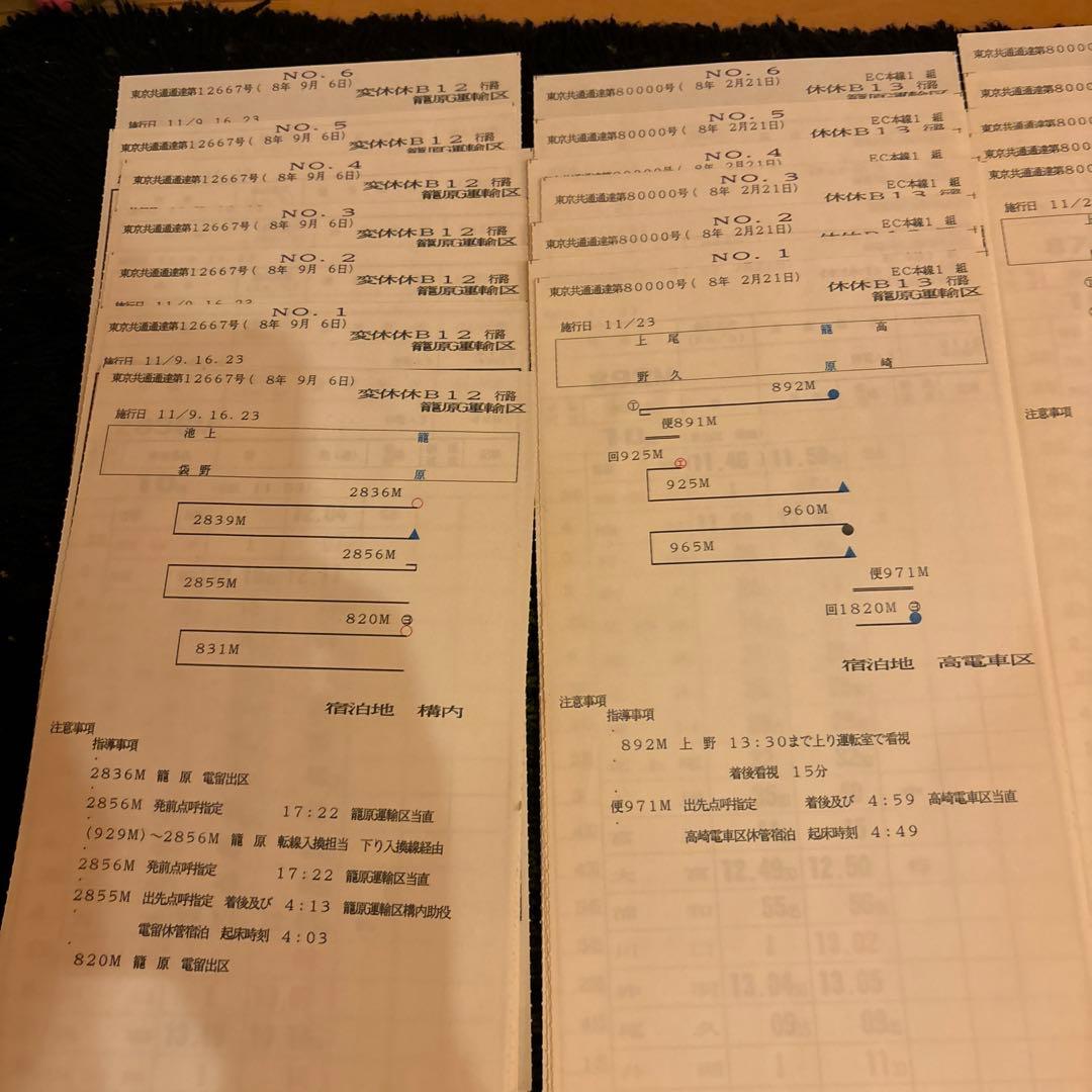 鉄道スタフ　籠原区　13行路