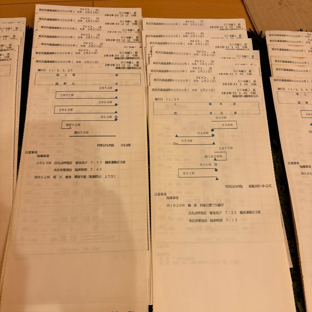 鉄道スタフ　籠原区　13行路