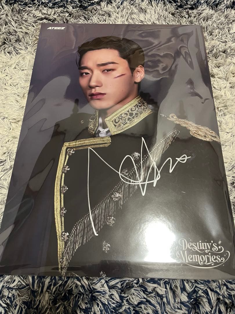 ATEEZ サン　サイン入り　A3 ポスター　POP UP