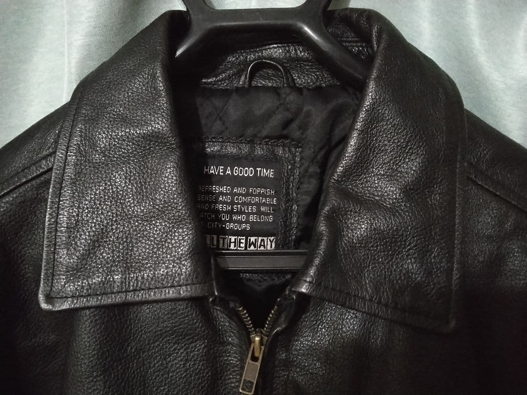 秋冬春牛革シボ押しレザージャケットの最高傑作sacai好きの方も☆肉厚単丈美品