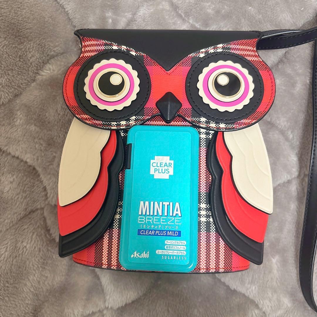 ケイトスペード　ブリンクス プレイド 3D オウル クロスボディ