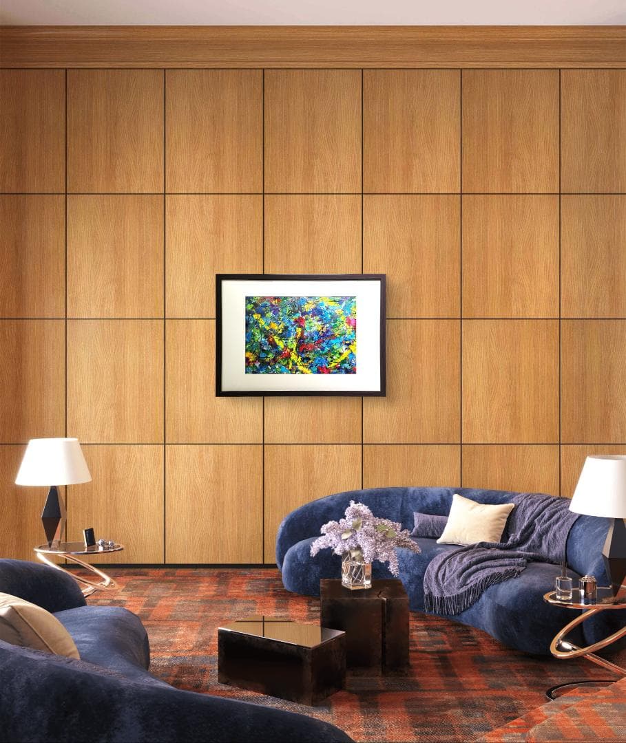 アマゾン・サンクチュアリ / 抽象画 額縁セット 63×46㎝ 原画限り