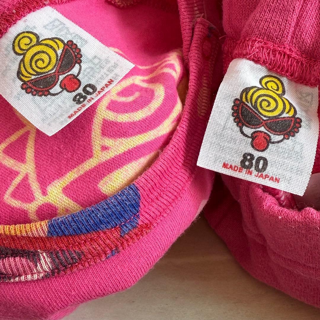 M*!様 ヒステリックミニ　«80» ミニラ　ヒレ付き　セットアップ　ピンク