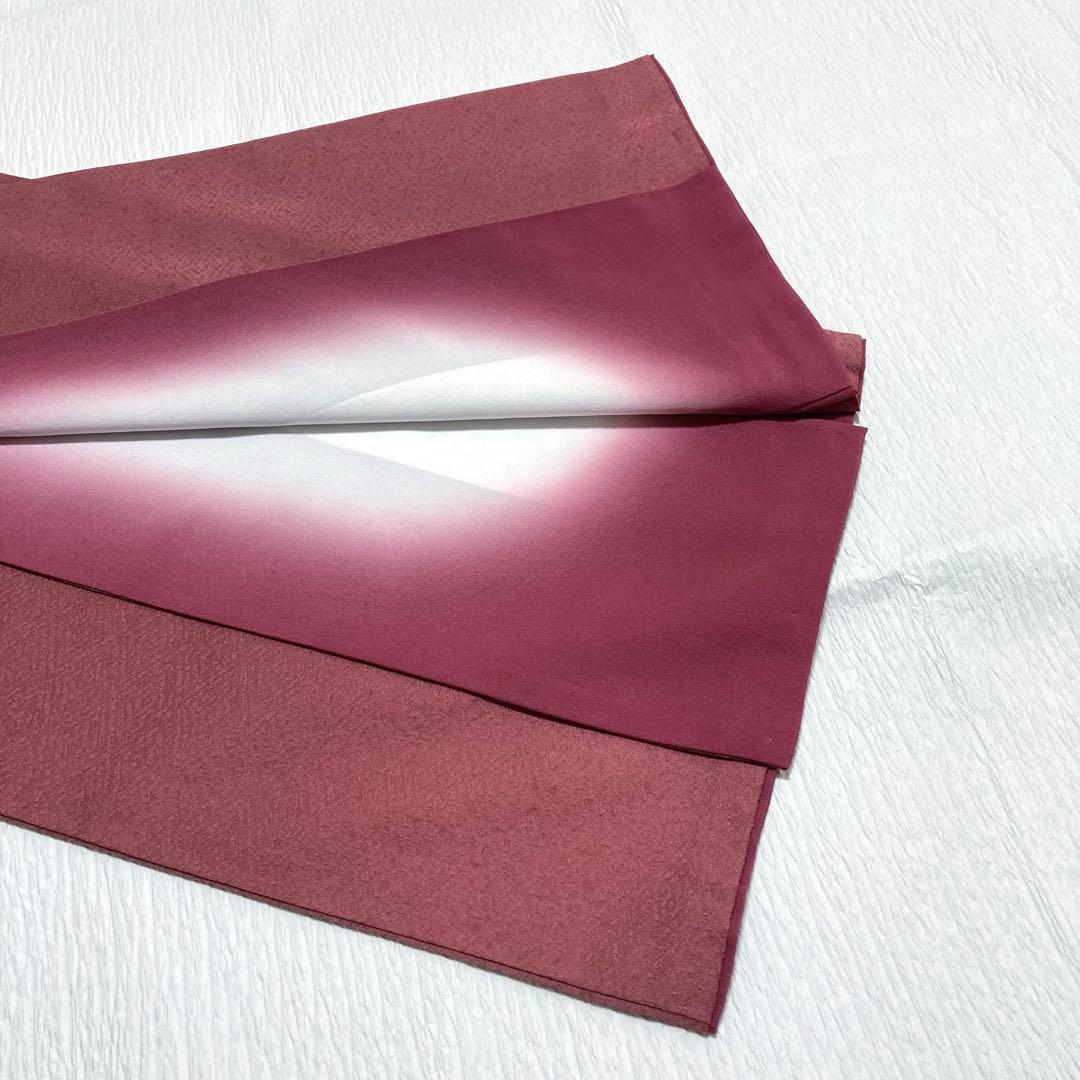 【美品✨】東レシルック　さんび　洗える着物　高島屋扱い　色無地　ワインレッドG1