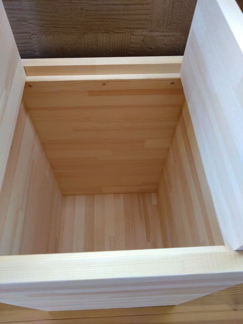 【送料無料】無垢材　オシャレ収納付き飾り棚　サイドテーブル　キッチン収納ラック