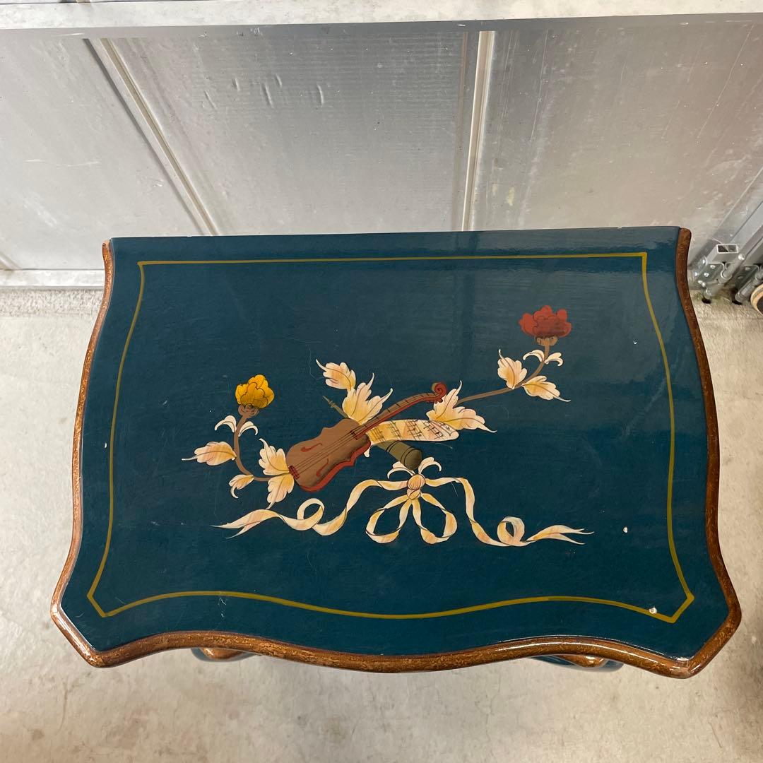 アンティーク 猫脚のサイドチェスト 飾り棚 サイドテーブル デスク