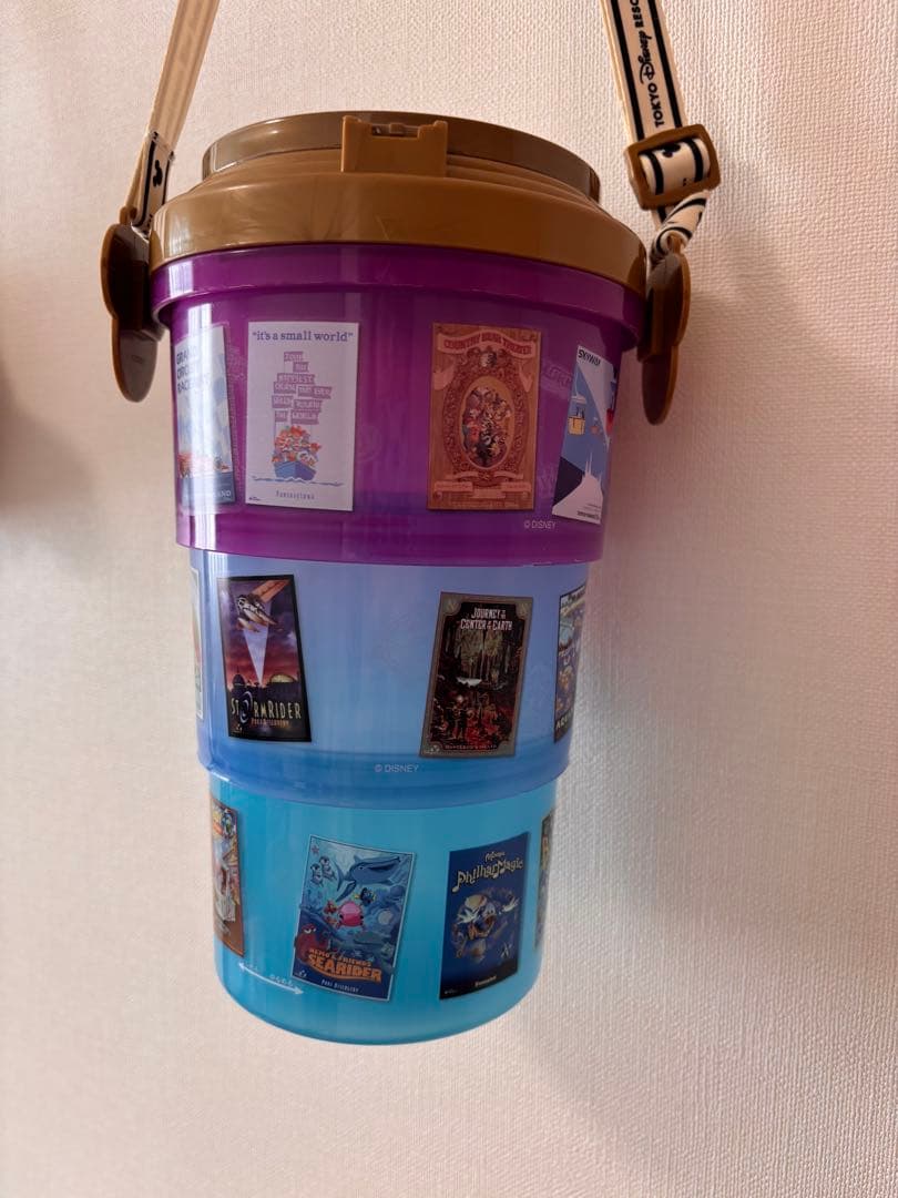 ☆希少　ディズニー　３５周年　アトラクション　ポスター　ポップコーン　ケース☆