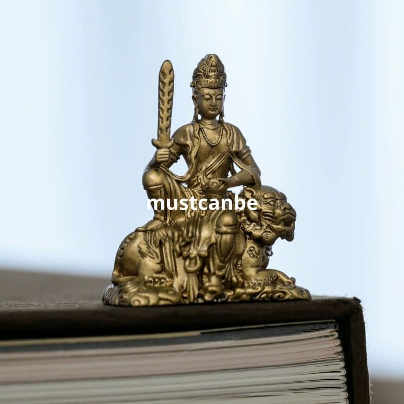 仏教美術 仏像 文殊菩薩仏像 銅製品 工芸品 置物