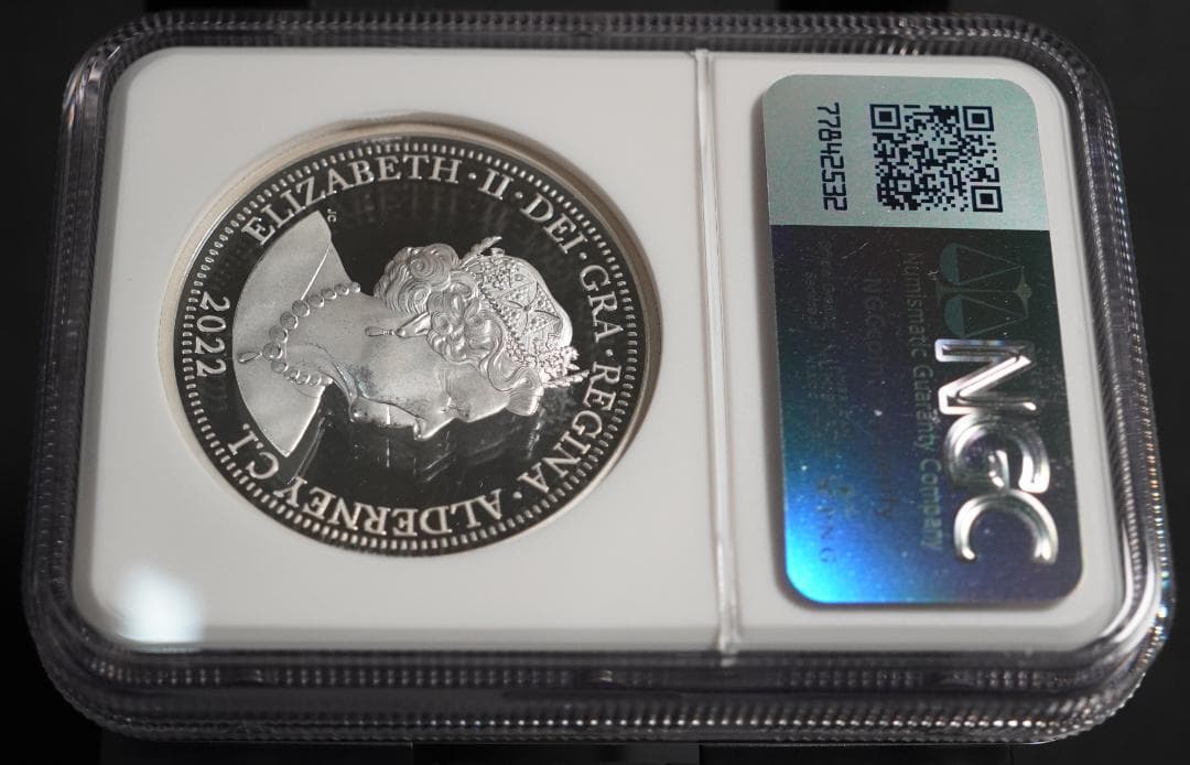 2022 オルダニー フォーグレイセス NGC PF68UC 5ポンド 銀貨