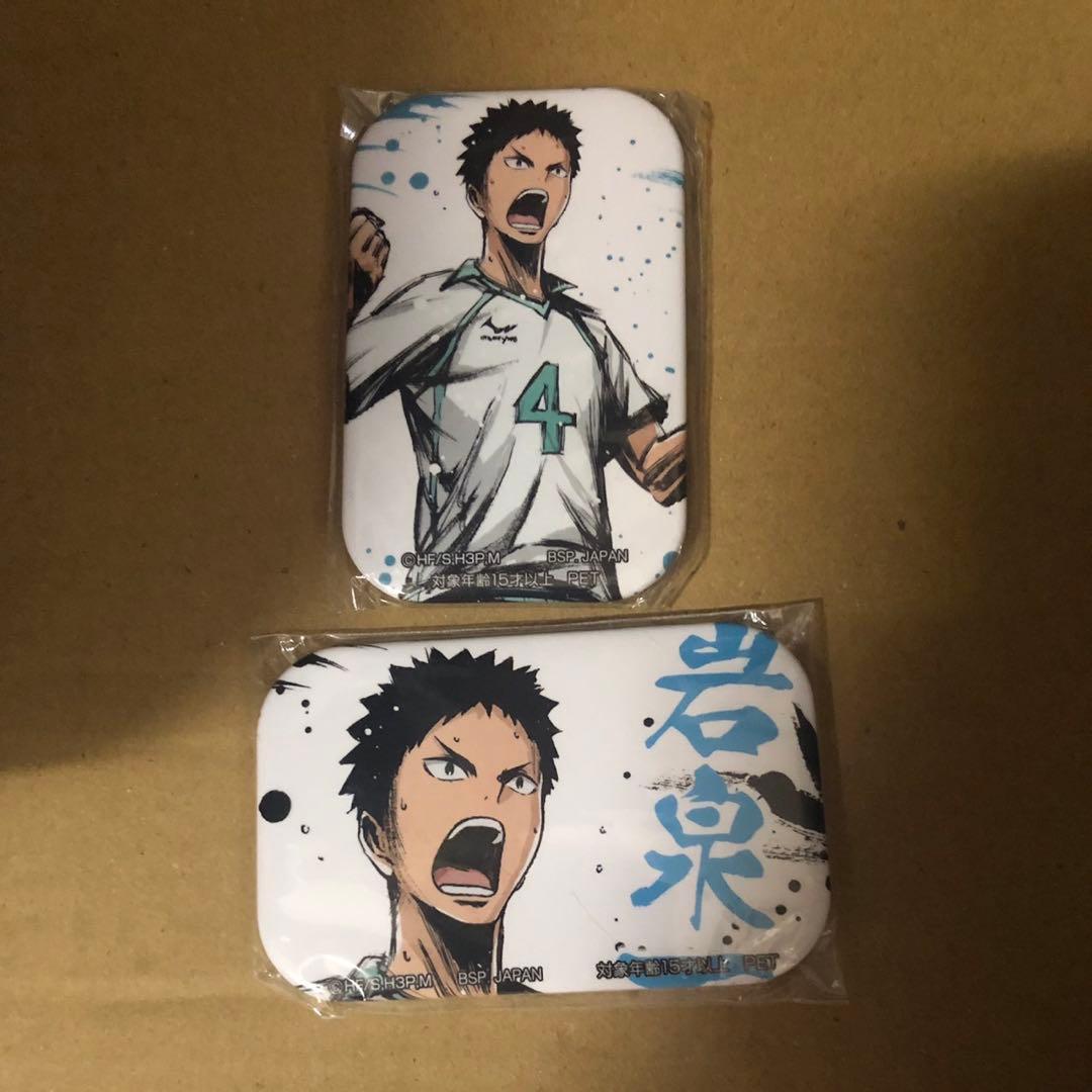 ハイキュー!! 歓喜の鼓動 スクエア 缶バッジ 岩泉一