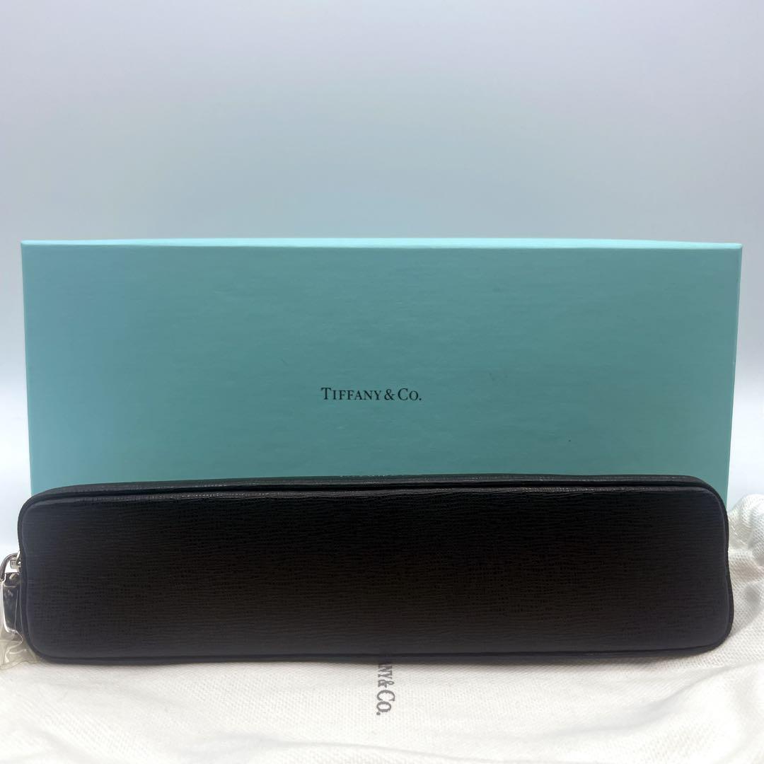 未使用級　TIFFANY&Co.　ティファニー　ペンケース　筆箱　黒　箱　保存袋