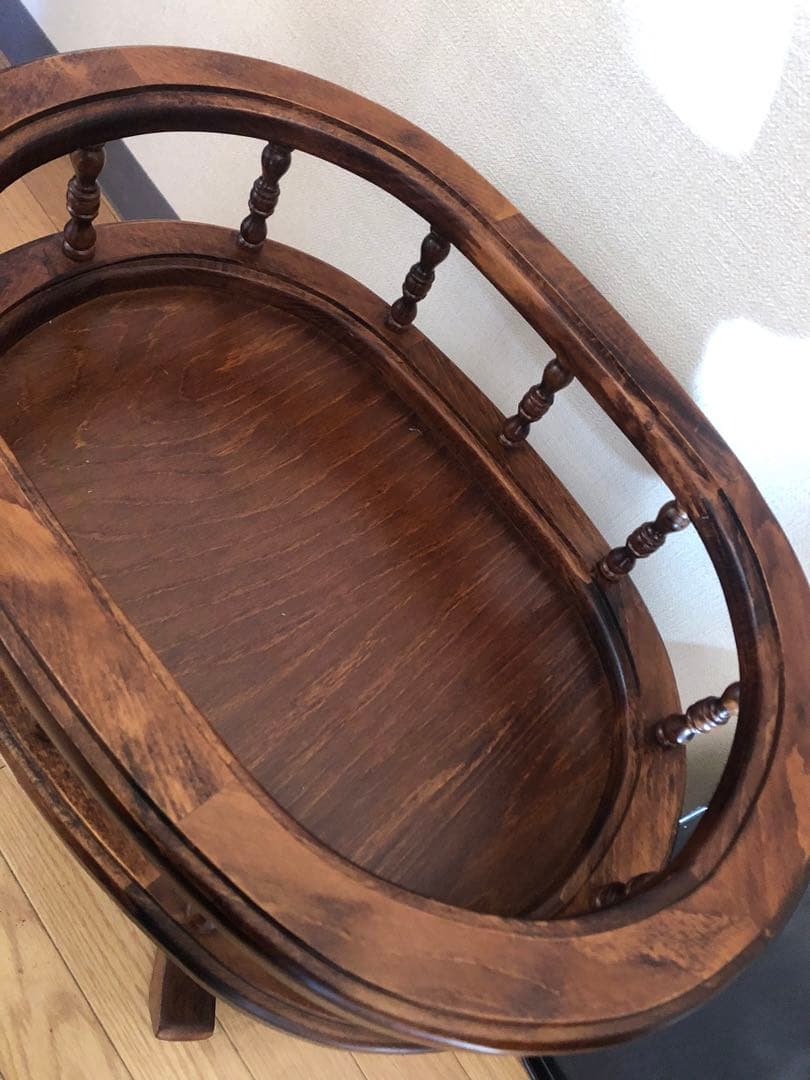 ドマン イタリア　オーバル　コーヒーテーブル　サイドテーブル　花台　ヨーロピアン