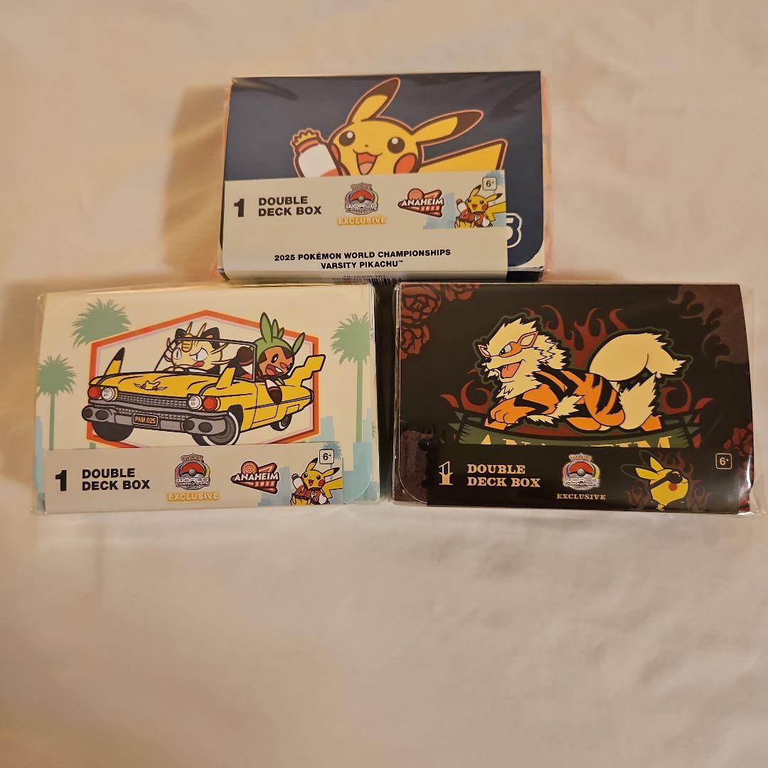 3個セット WCS 2025 ポケモン アナハイム ダブルデッキボックス